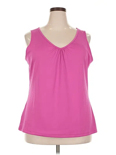Pre-owned Eddie Bauer Sleeveless Blouse In Pink