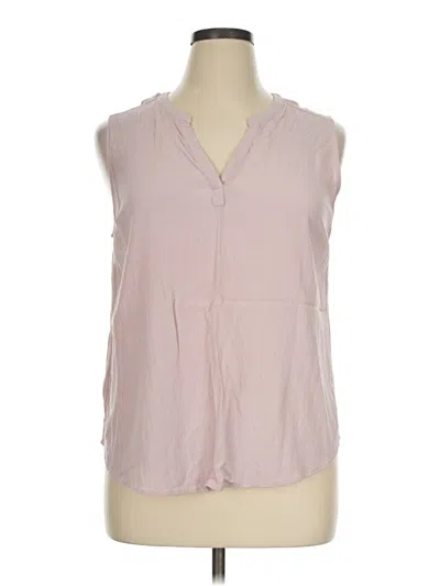 Pre-owned Eddie Bauer Sleeveless Blouse In Pink