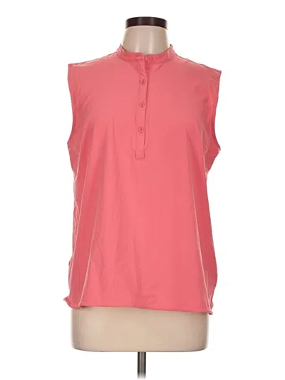 Pre-owned Eddie Bauer Sleeveless Blouse In Pink