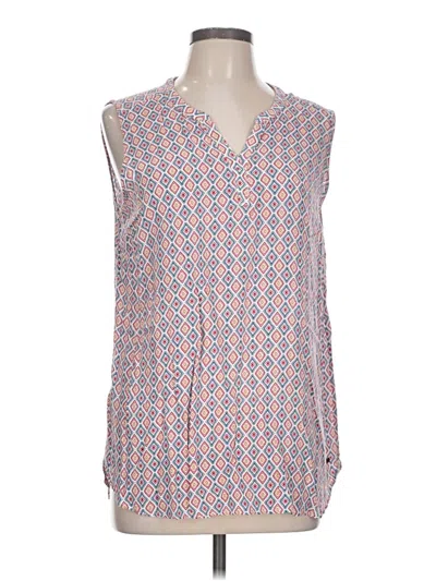 Pre-owned Eddie Bauer Sleeveless Blouse In Pink