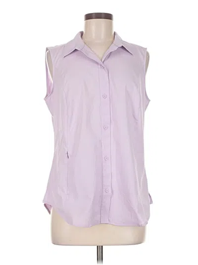 Pre-owned Eddie Bauer Sleeveless Blouse In Purple
