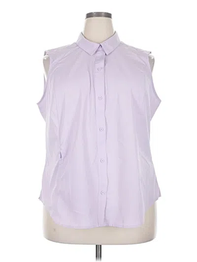 Pre-owned Eddie Bauer Sleeveless Blouse In Purple
