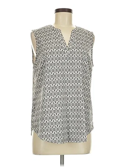 Pre-owned Eddie Bauer Sleeveless Blouse In Silver