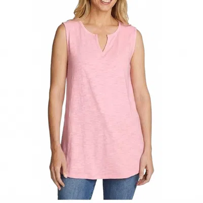 Eddie Bauer Sleeveless Favorite Notch Vneck Tank Top In Pink