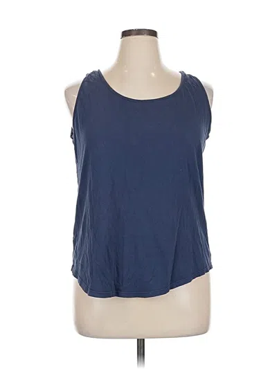 Pre-owned Eddie Bauer Sleeveless T-shirt In Blue