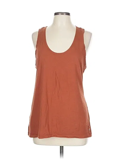 Pre-owned Eddie Bauer Sleeveless T-shirt In Brown