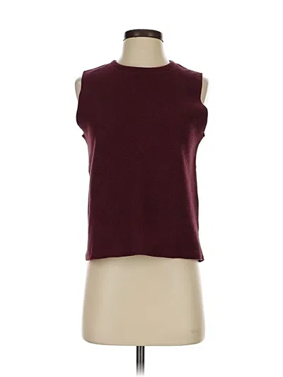 Pre-owned Eddie Bauer Sleeveless T-shirt In Burgundy