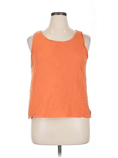 Pre-owned Eddie Bauer Sleeveless T-shirt In Orange
