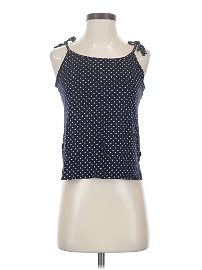 Pre-owned Eddie Bauer Sleeveless Top Blue Halter Neckline Tops