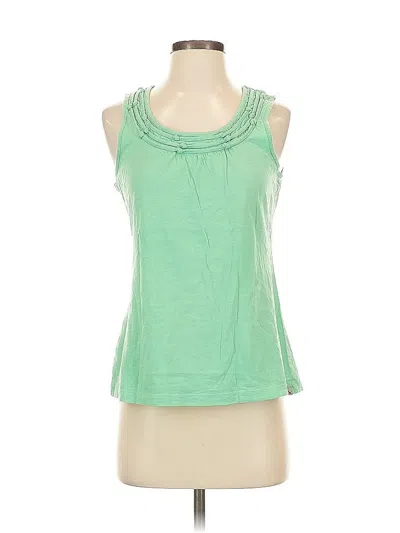 Pre-owned Eddie Bauer Sleeveless Top Green Cowl Neck Tops