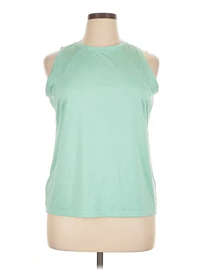 Pre-owned Eddie Bauer Sleeveless Top Green Halter Neckline Tops