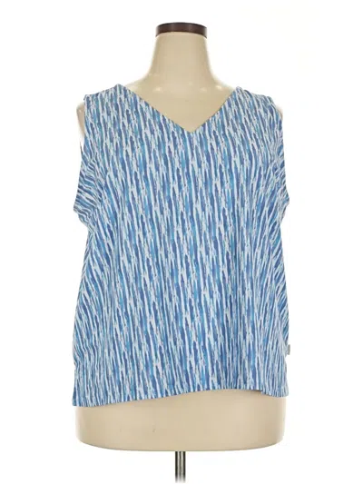 Pre-owned Eddie Bauer Sleeveless T-shirt In Blue