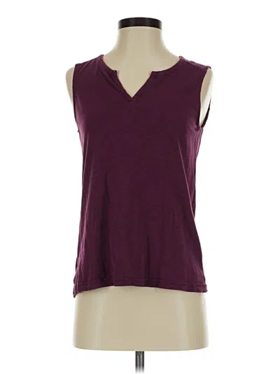 Pre-owned Eddie Bauer Sleeveless T-shirt In Burgundy