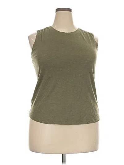 Pre-owned Eddie Bauer Sleeveless T-shirt In Green