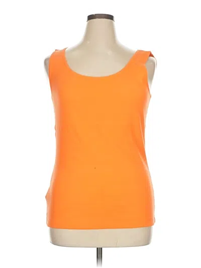 Pre-owned Eddie Bauer Sleeveless T-shirt In Orange