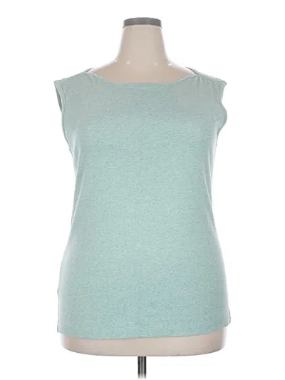 Pre-owned Eddie Bauer Sleeveless T-shirt In Teal