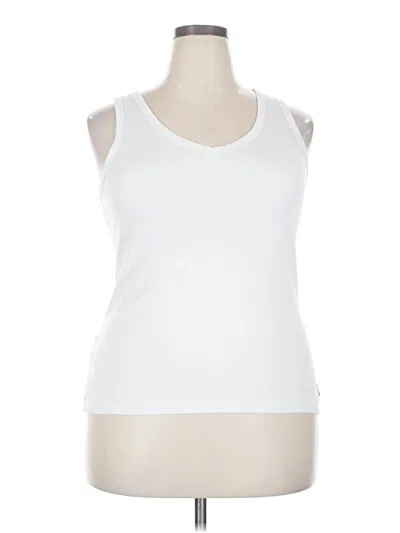 Pre-owned Eddie Bauer Sleeveless T-shirt In White