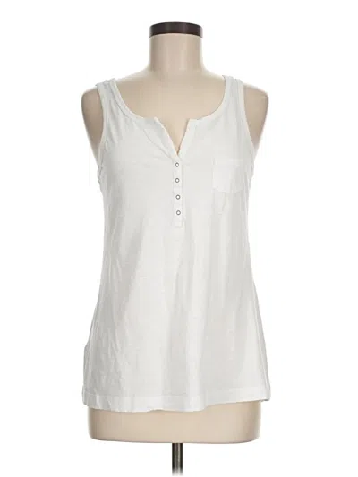 Pre-owned Eddie Bauer Sleeveless T-shirt In White
