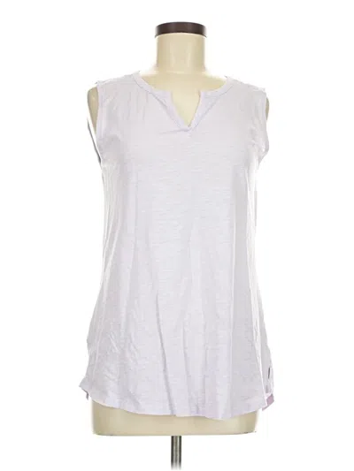 Pre-owned Eddie Bauer Sleeveless T-shirt In White