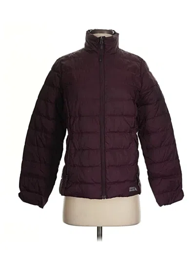 Pre-owned Eddie Bauer Snow Jacket In Burgundy