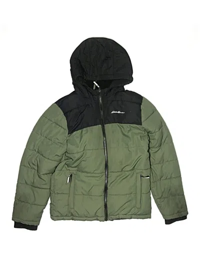 Pre-owned Eddie Bauer Kids' Snow Jacket In Green
