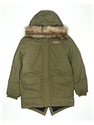 Pre-owned Eddie Bauer Kids' Snow Jacket In Green