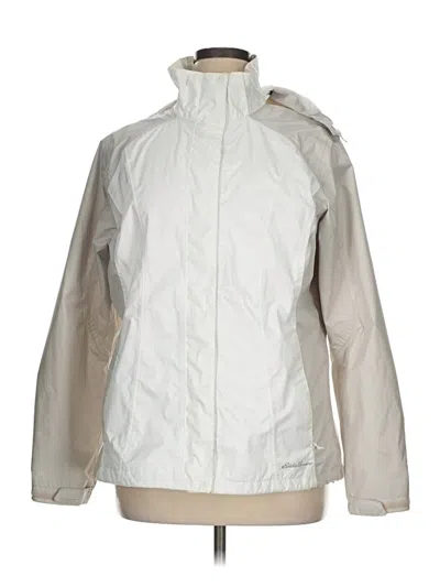 Pre-owned Eddie Bauer Snow Jacket In White