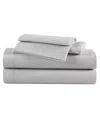 Eddie Bauer Solid 100% Cotton Brushed Flannel 3-pc. Sheet Set, Twin In Gray