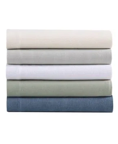 Eddie Bauer Solid 100 Cotton Brushed Flannel Sheet Sets In Fennel Green