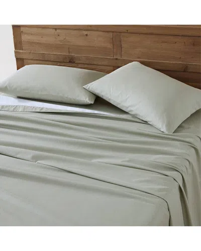 EDDIE BAUER EDDIE BAUER SOLID 100% COTTON FLANNEL SHEET SET