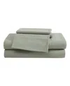 Eddie Bauer Solid Brushed 180-thread Count Cotton Percale 3-pc. Sheet Set, Twin
