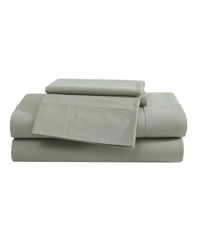 Eddie Bauer Solid Brushed 180-thread Count Cotton Percale 3-pc. Sheet Set, Twin