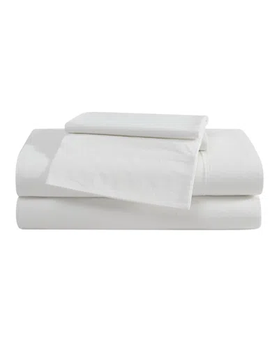 Eddie Bauer Solid Brushed 180-thread Count Cotton Percale 4-pc. Sheet Set, King