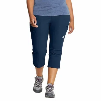 Eddie Bauer Storm Repel Flexion Guide Capri Pants In Navy In Blue