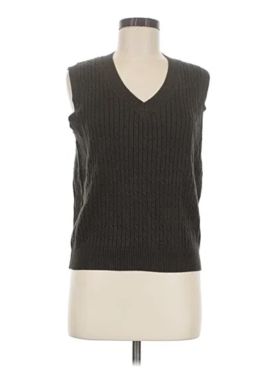 Pre-owned Eddie Bauer Sweater Vest In Gray