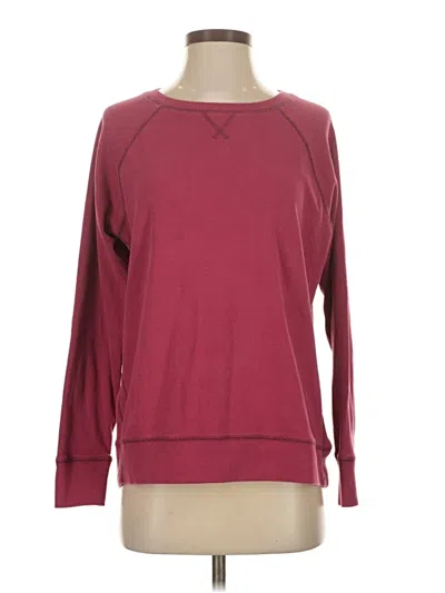 Pre-owned Eddie Bauer Sweatshirt In Burgundy