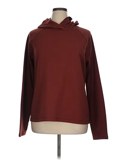 Pre-owned Eddie Bauer Sweatshirt In Burgundy