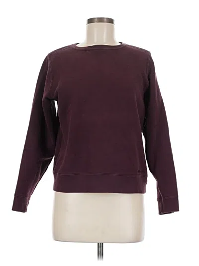 Pre-owned Eddie Bauer Sweatshirt In Burgundy
