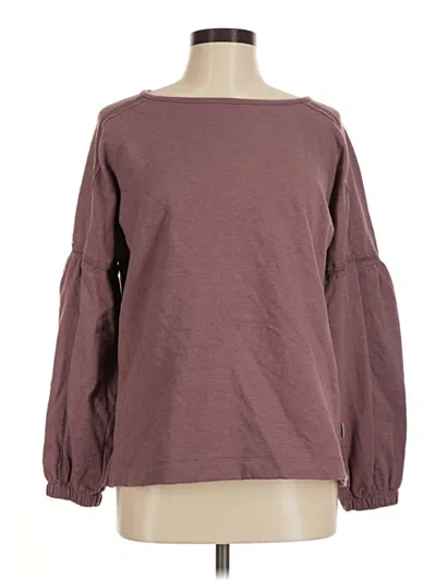 Pre-owned Eddie Bauer Sweatshirt In Burgundy