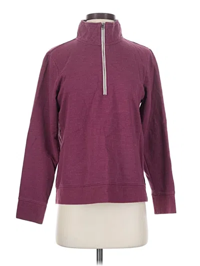 Pre-owned Eddie Bauer Sweatshirt In Burgundy
