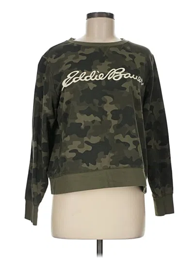 Pre-owned Eddie Bauer Sweatshirt In Green