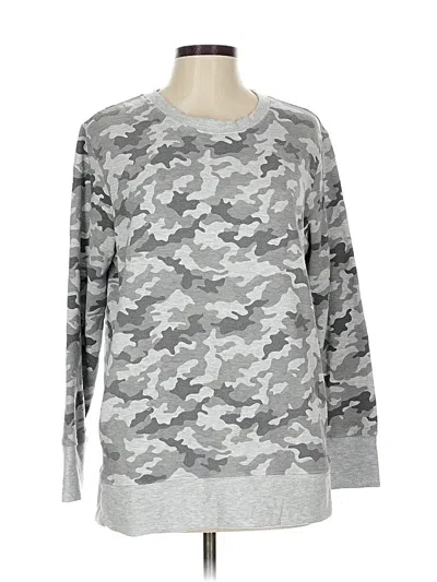 Pre-owned Eddie Bauer Sweatshirt In Silver