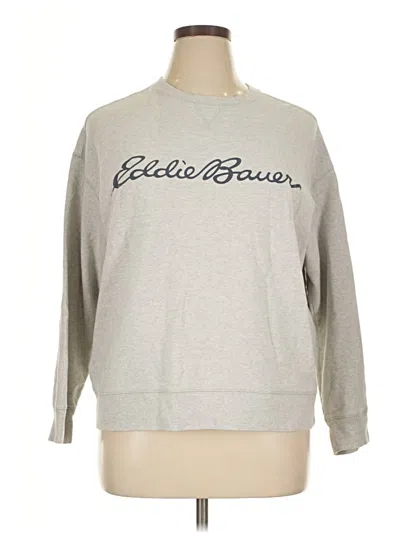 Pre-owned Eddie Bauer Sweatshirt In Silver