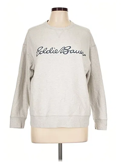 Pre-owned Eddie Bauer Sweatshirt In Silver