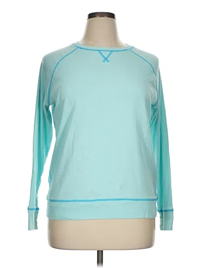 Pre-owned Eddie Bauer Sweatshirt In Teal