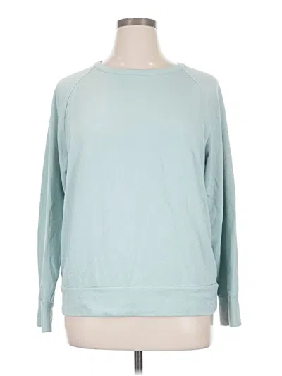 Pre-owned Eddie Bauer Sweatshirt In Teal