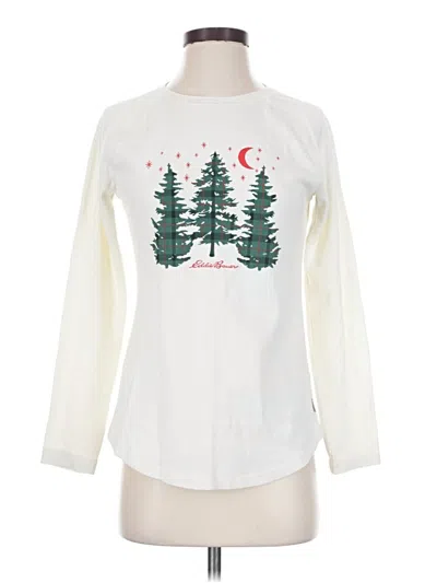 Pre-owned Eddie Bauer Sweatshirt In White