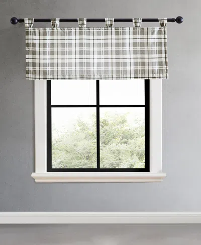 Eddie Bauer Tab Top Valance, 20"x 50" In Fall Creek Plaid
