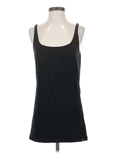 Pre-owned Eddie Bauer Tank Top Black Square Neckline Tops