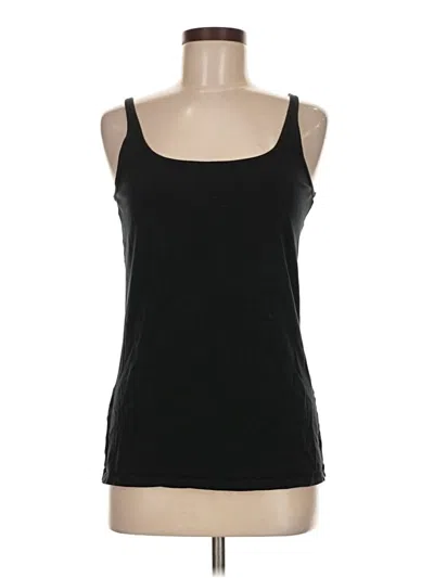 Pre-owned Eddie Bauer Tank Top Black Strapless Neckline Tops